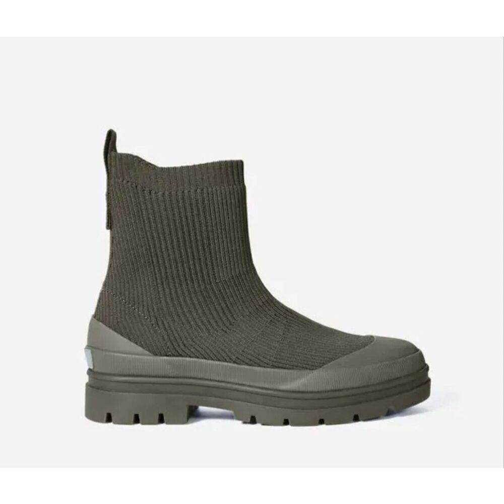 EVERLANE Olive Green Reknit Utility Boot-7